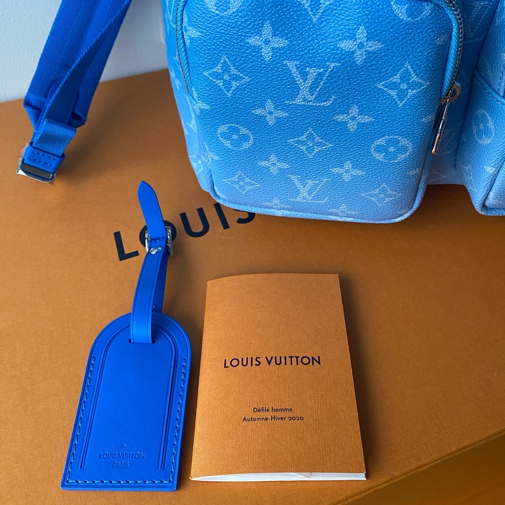 RARE NWT💙Louis Vuitton limited edition Virgil Abloh Clouds multipocket backpack - Picture 10 of 16